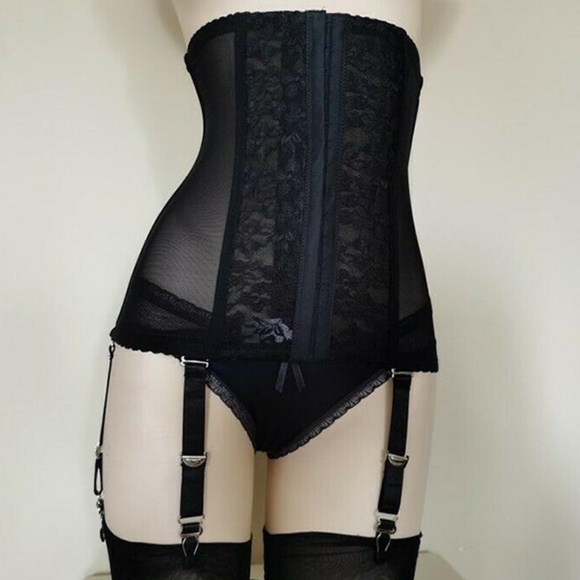 6 Garter high waist Girdle/Corset - front closure fits 28" to 40" waist LAST ONE - Picture 7 of 9